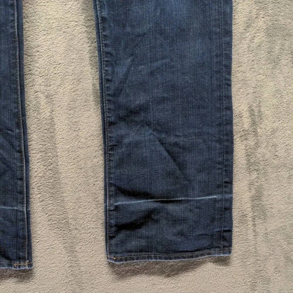 The Flirt Women Jeans Mid Rise Bootcut Leg Blue Dark Wash W:38 L:30 - Picture 9 of 16